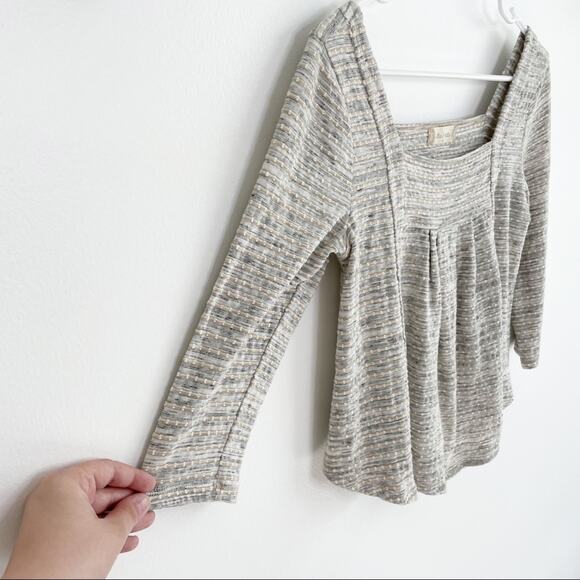 ALTAR'D STATE Swiss Dot Gray Long Sleeve Top Size Small - Picture 3 of 6